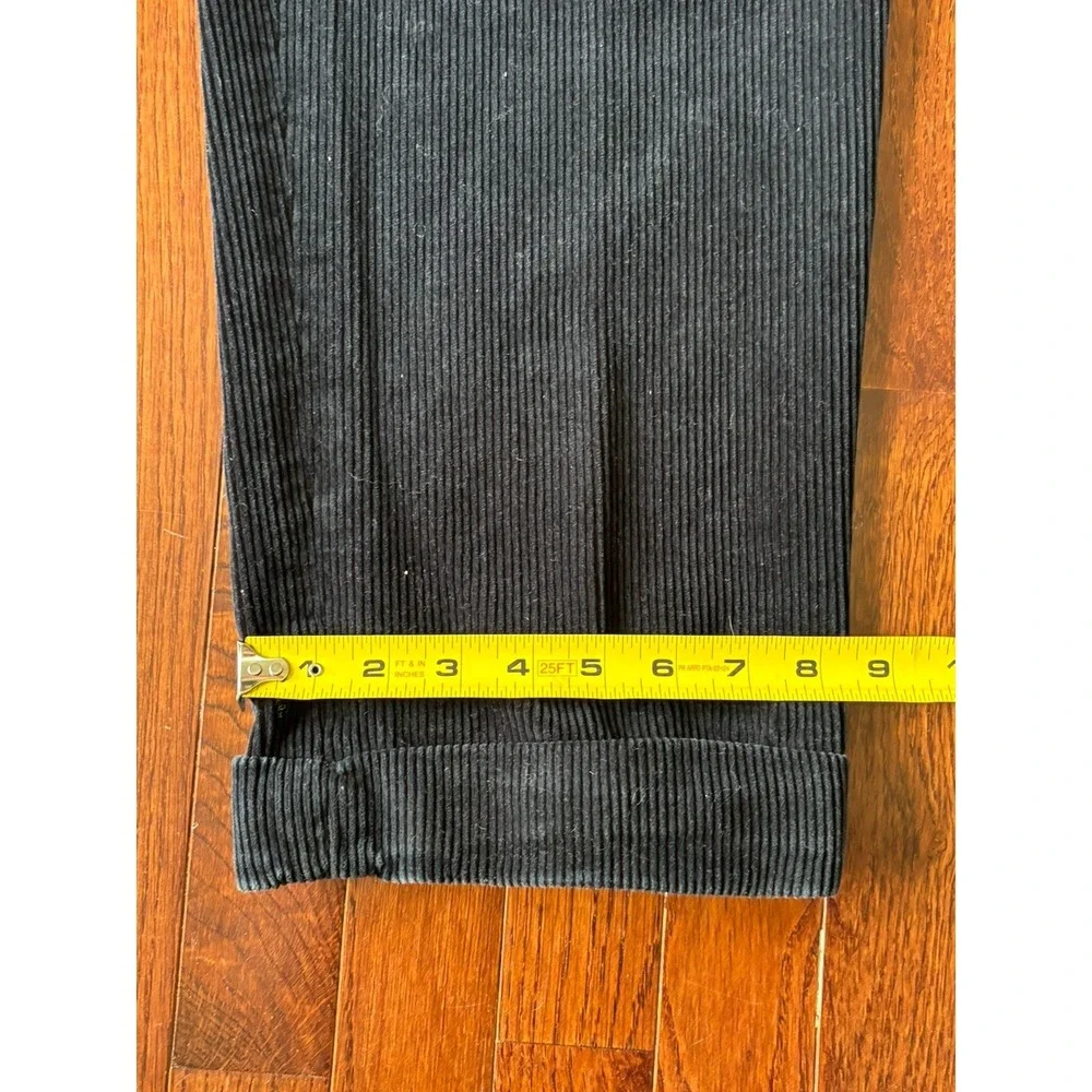 Vintage Polo Ralph Lauren Blue Corduroy Pants‎ Pleated Cuffed 36x30